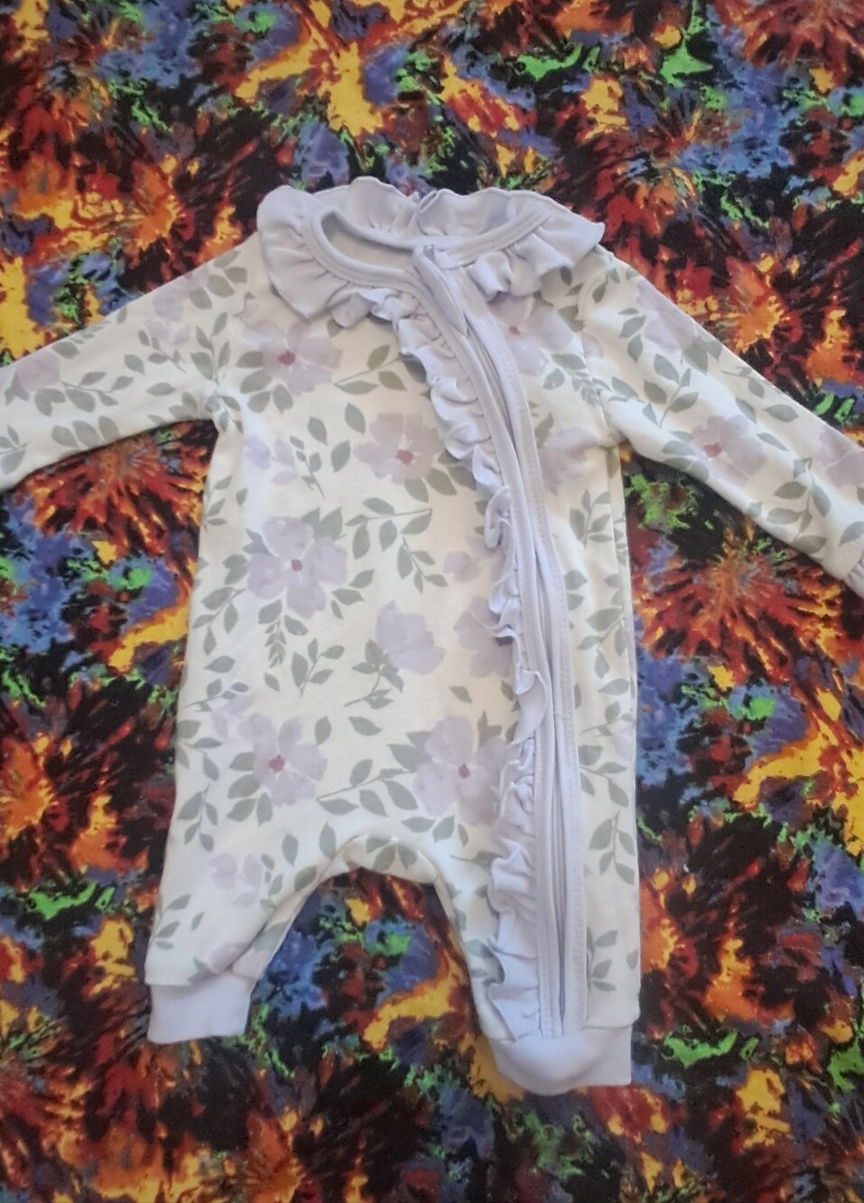 Little Girls Baby Essentials Floral Onesie